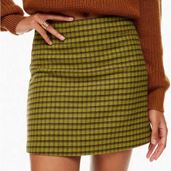 Wilfred Classic Mini Skirt - Pink/Grey Check - Picture 1 of 2